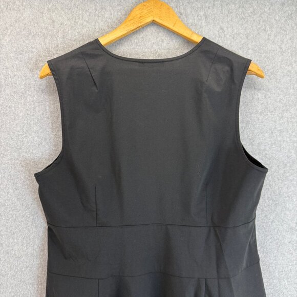 Hinson Wu Womens Black Ellen Dress Sleeveless Faux Wrap Tie Front Size Large - Picture 9 of 13